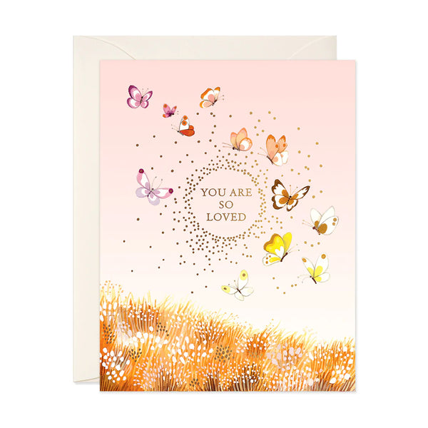 Butterflies So Loved Birthday Card