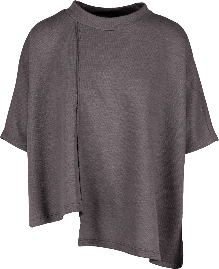 Asymmetrical Short Sleeve Sweater