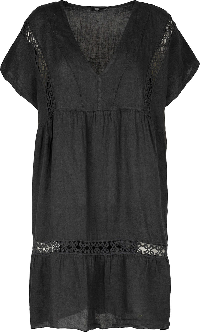 V-Neck Eyelet Dress