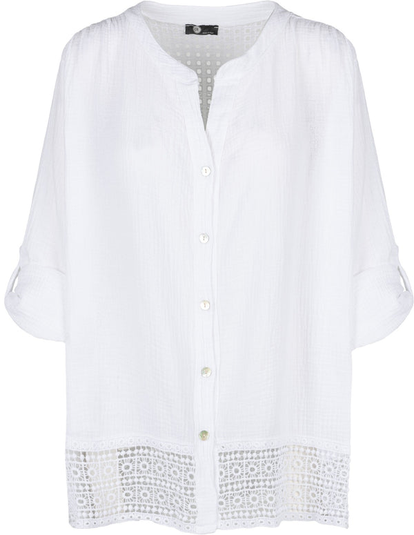 Cut-Out Blouse