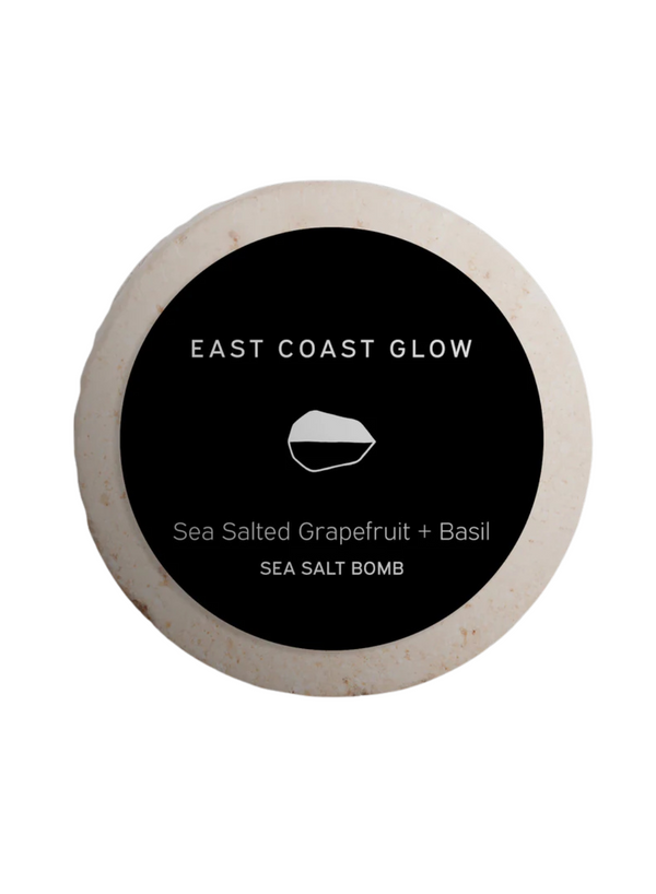 Sea Salt Bath Bomb - Sea Salted Grapefruit + Basil