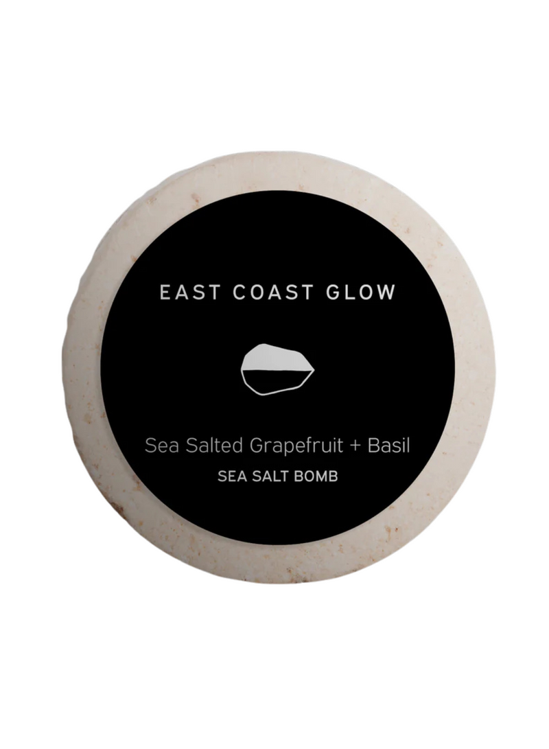 Sea Salt Bath Bomb - Sea Salted Grapefruit + Basil
