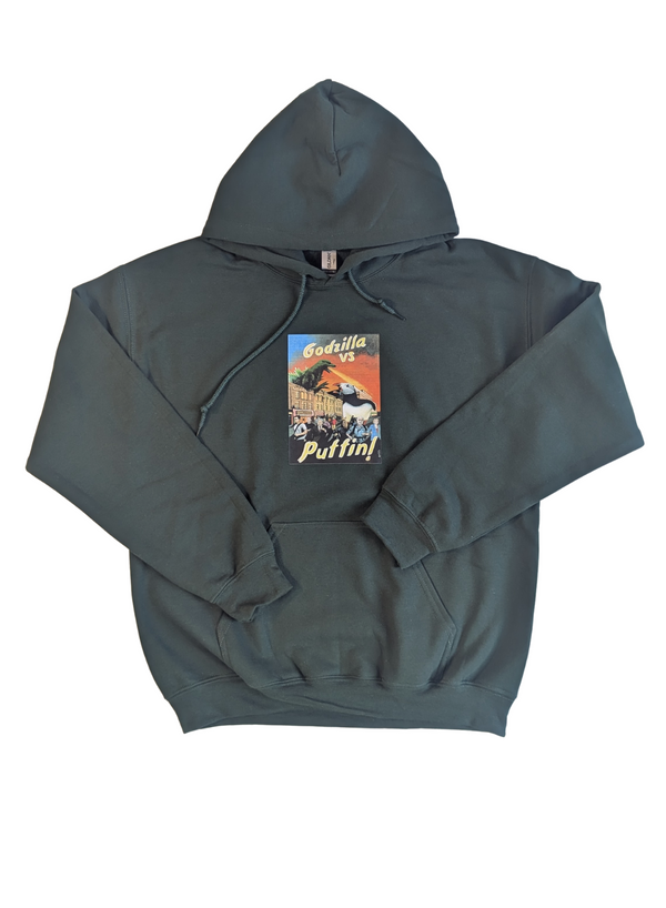 Godzilla VS Puffin Hoodie