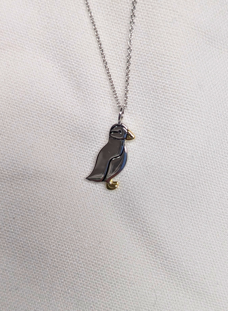 Polished Puffin Necklace