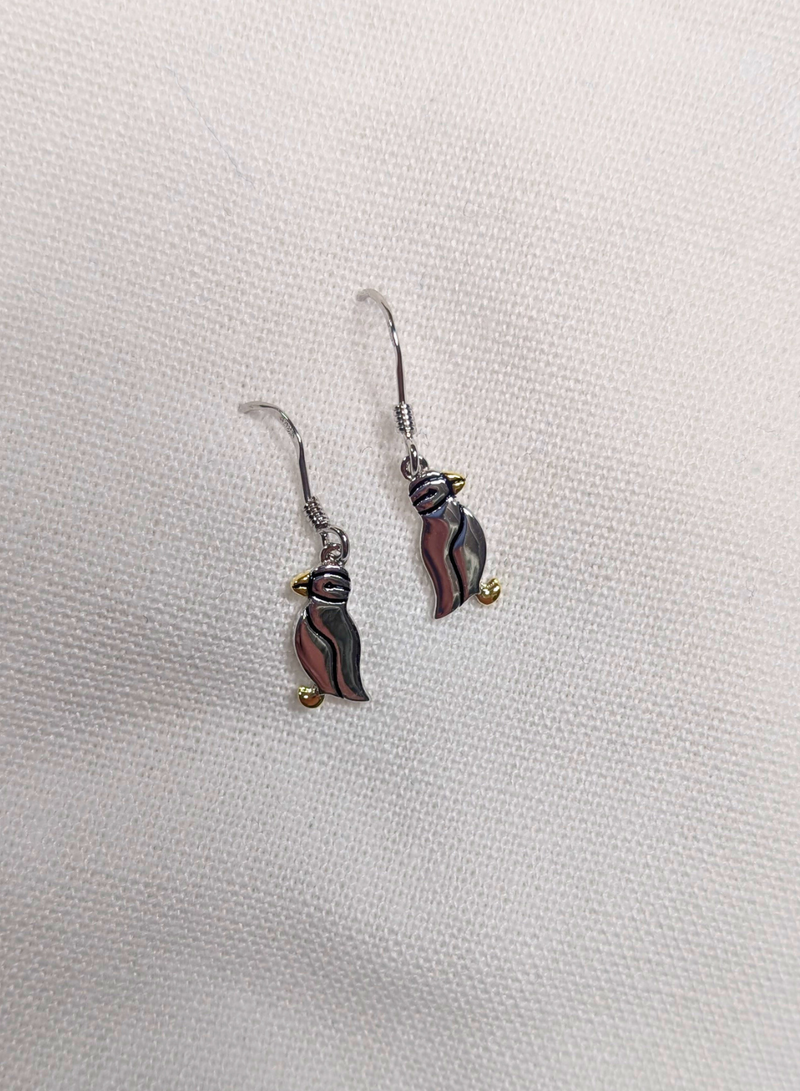 Puffin Dangle Earrings
