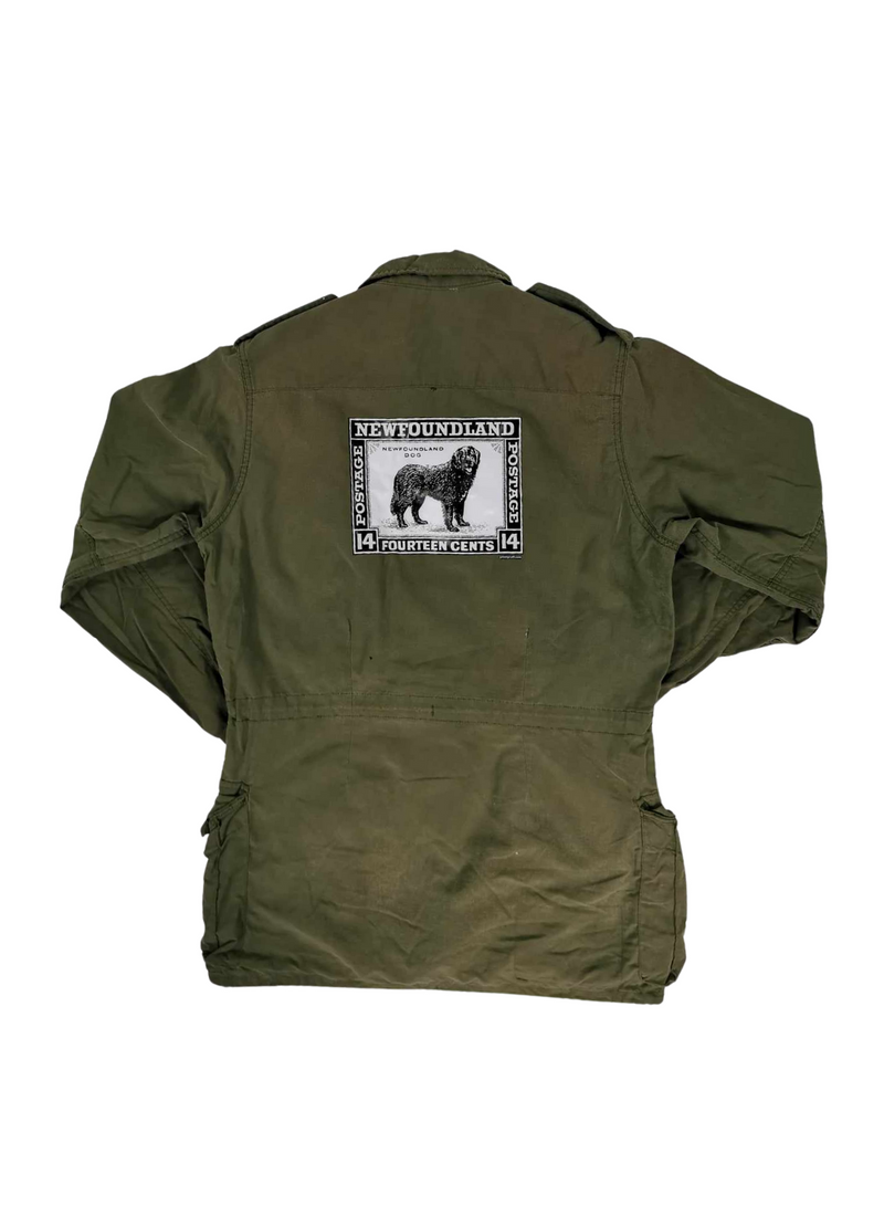 Dog Stamp Army Jacket