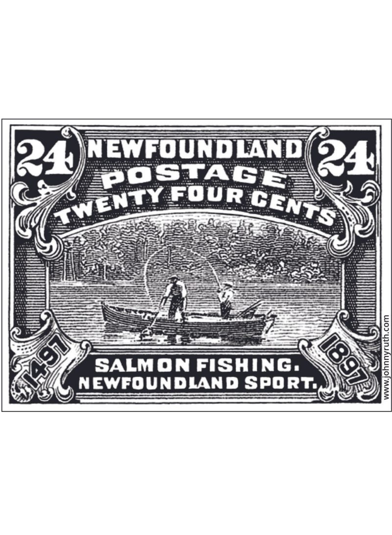 Salmon Fishing Stamp Sticker