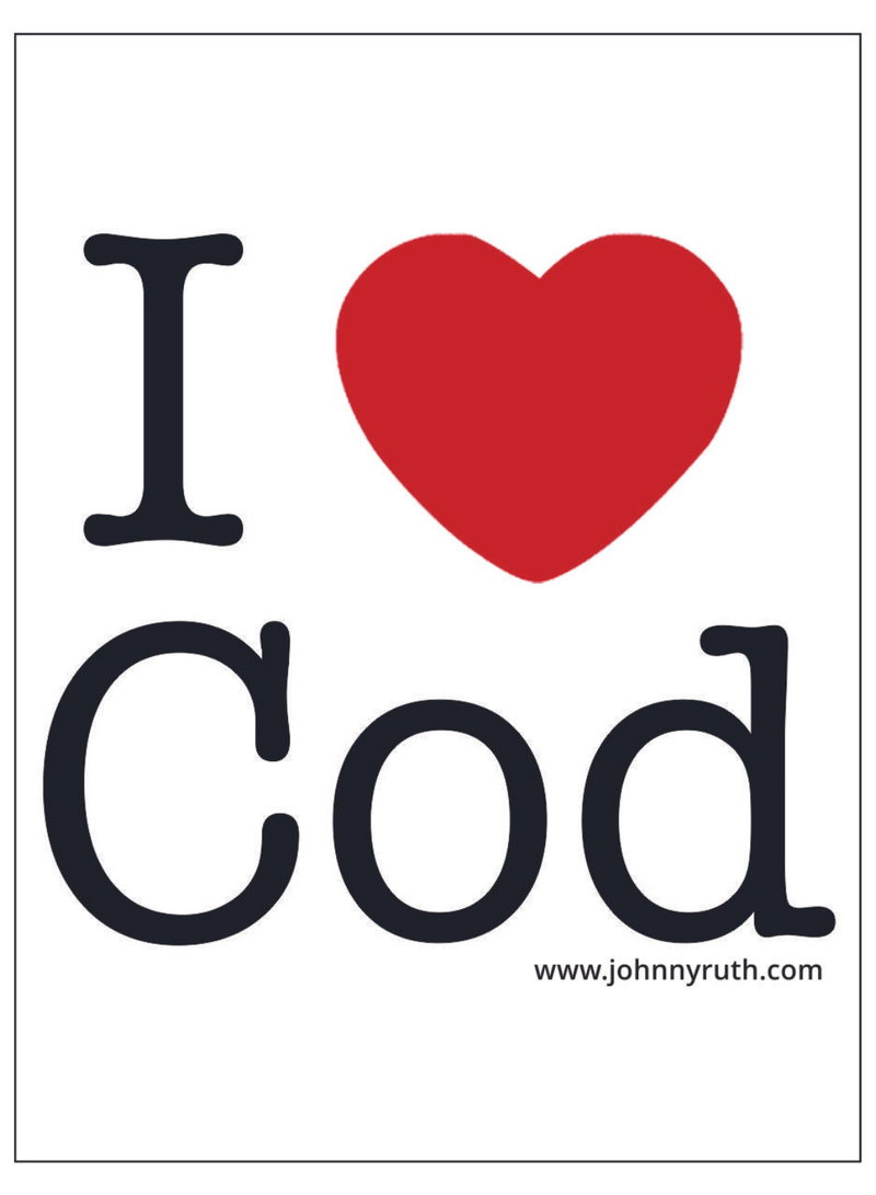 I love Cod Sticker