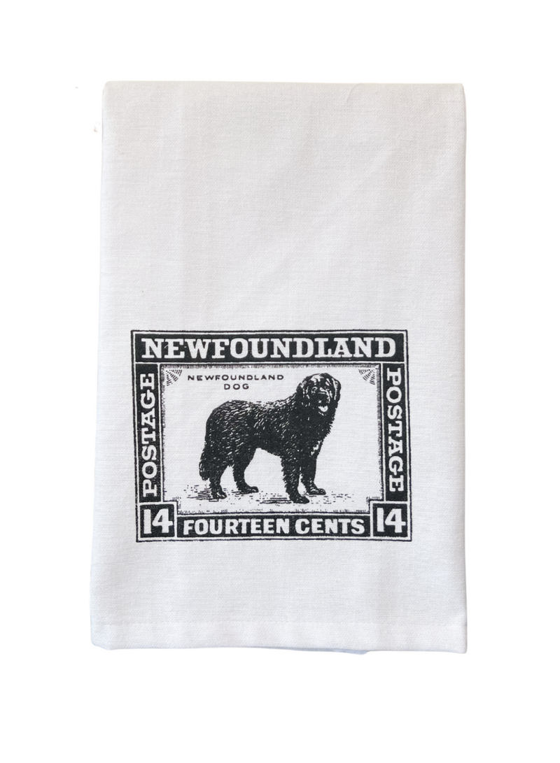 Dog Stamp Tea Towel