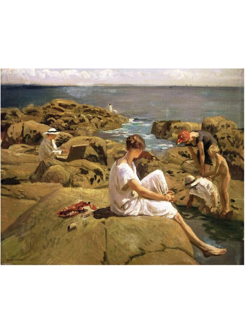 On The Rocks At Lamorna Card