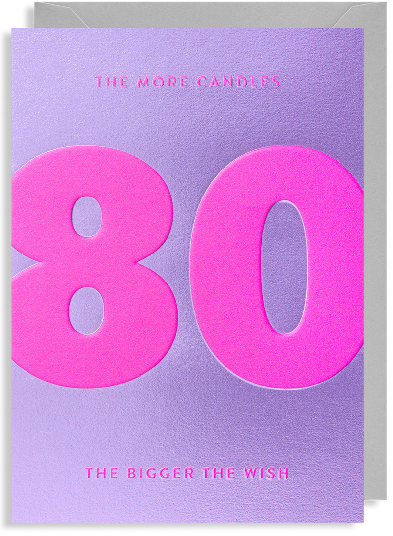 The More Candles 80 Card