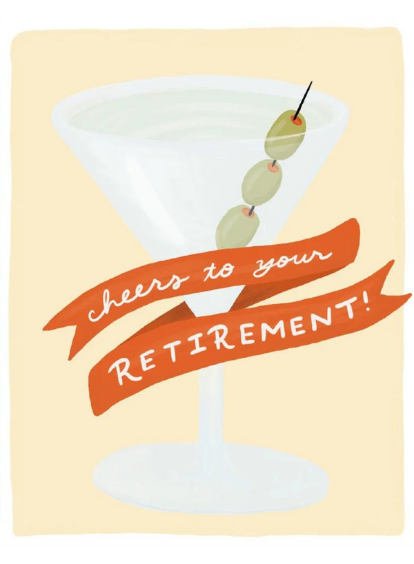 Retirement Martini Card