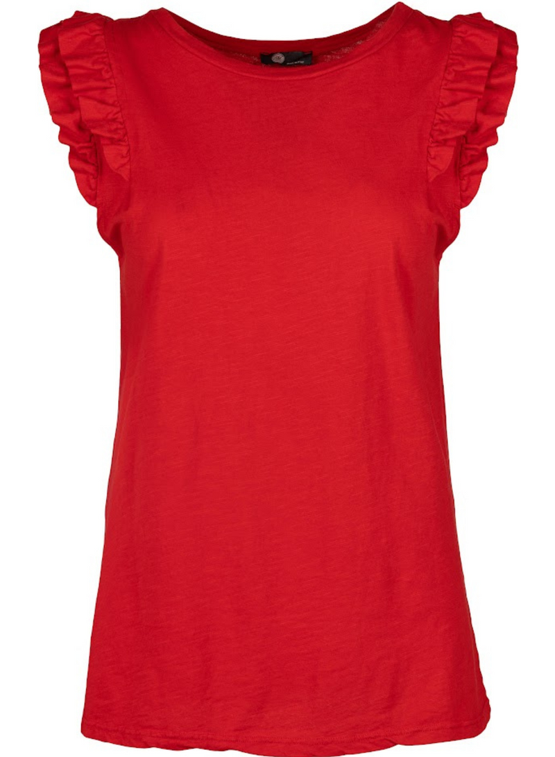Ruffle Sleeve Tank Top