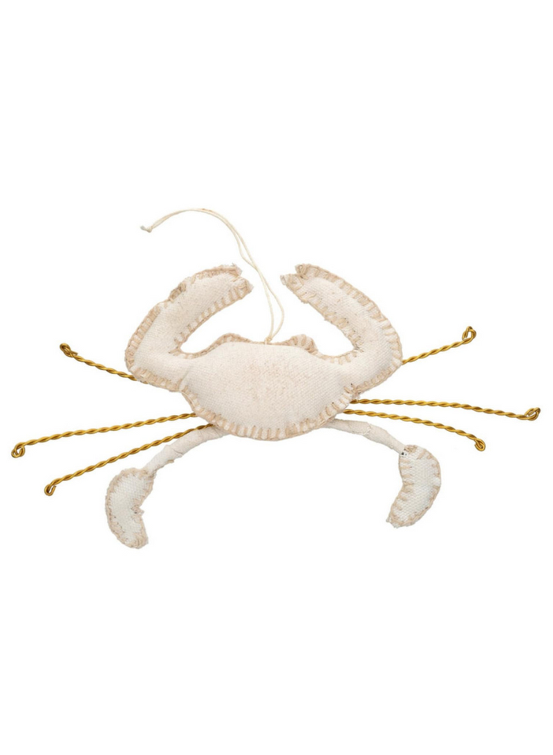 Canvas Crab Ornament