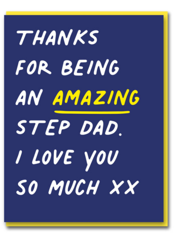 Amazing Step Dad Card