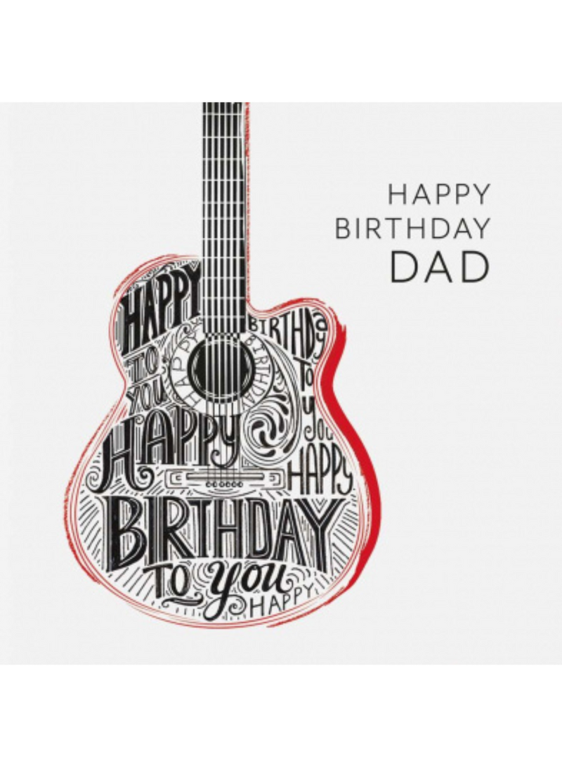 Birthday Guitar Card