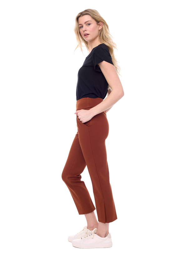 Ponte Slim Cropped Pant