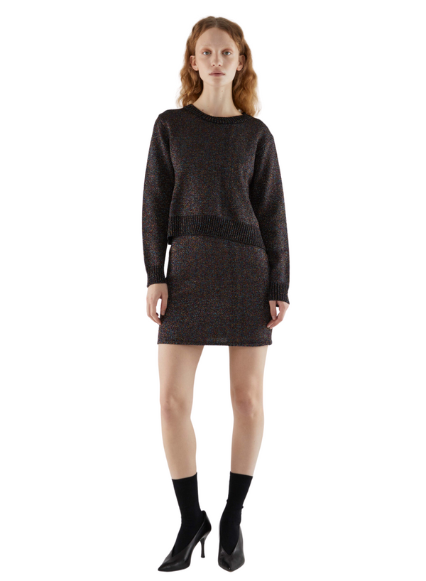 Shiny Cropped Sweater