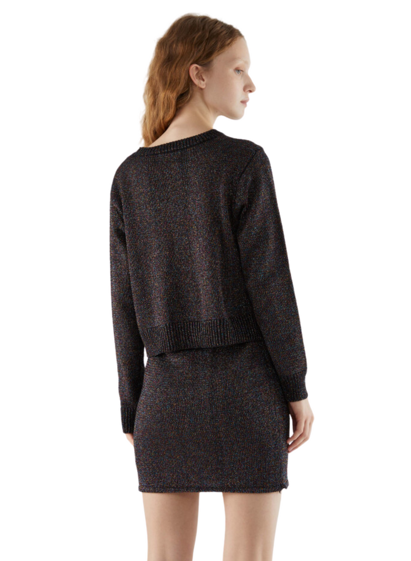 Shiny Cropped Sweater