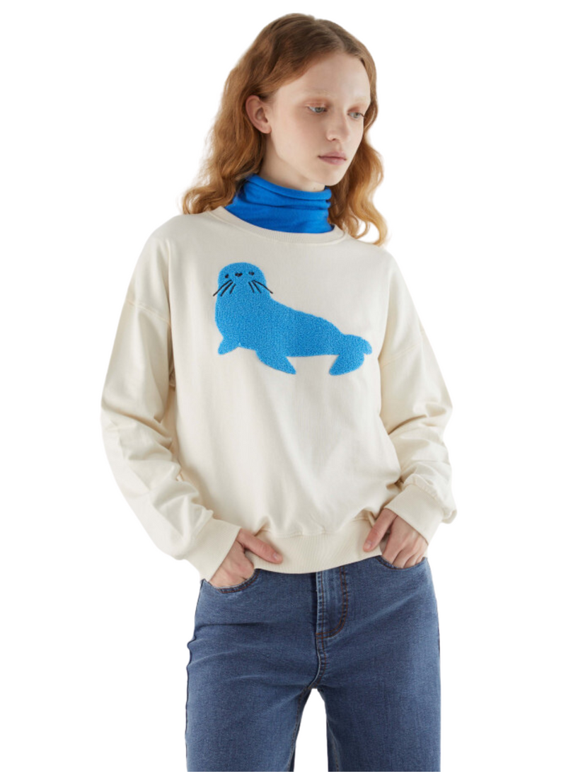 Seal Print Sweater