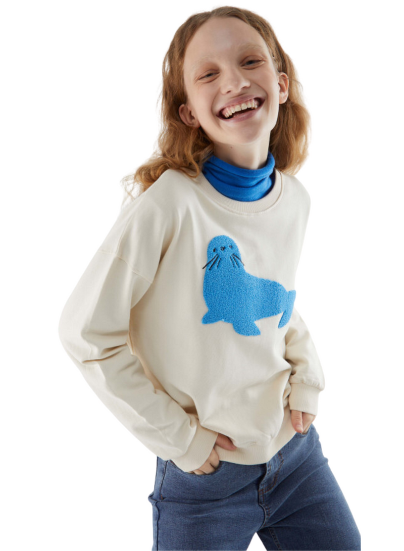 Seal Print Sweater