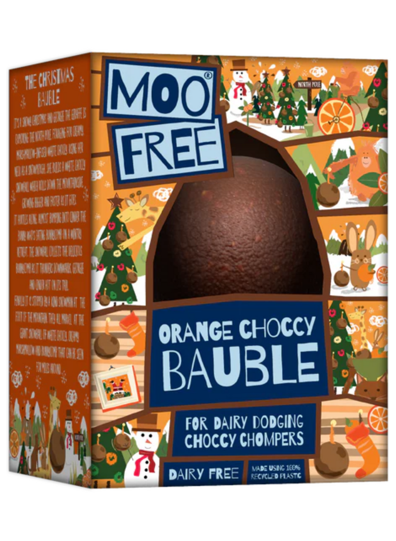 Moo Free Orange Choccy Bauble