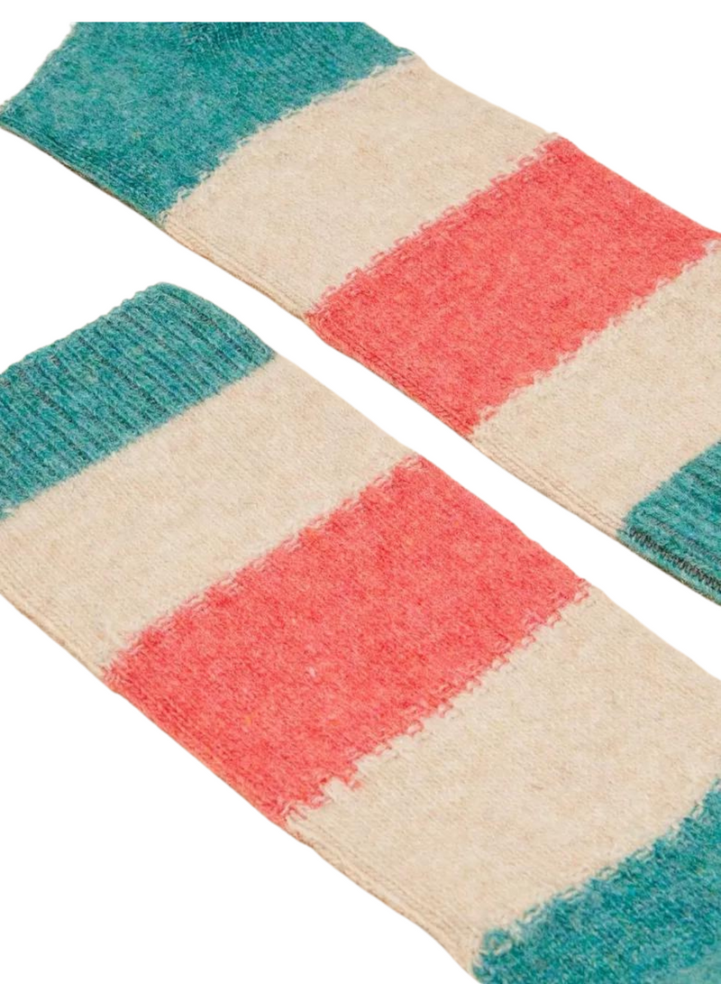 Stripe Wool Mix Socks