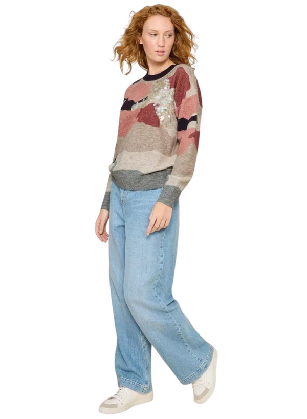 Patchwork Sparkle Sweater