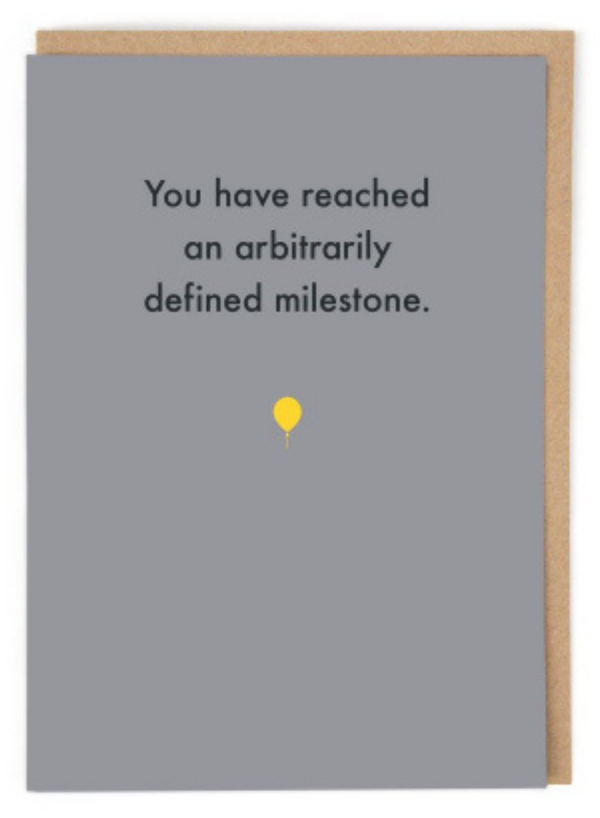 Arbitrary Milestone Card