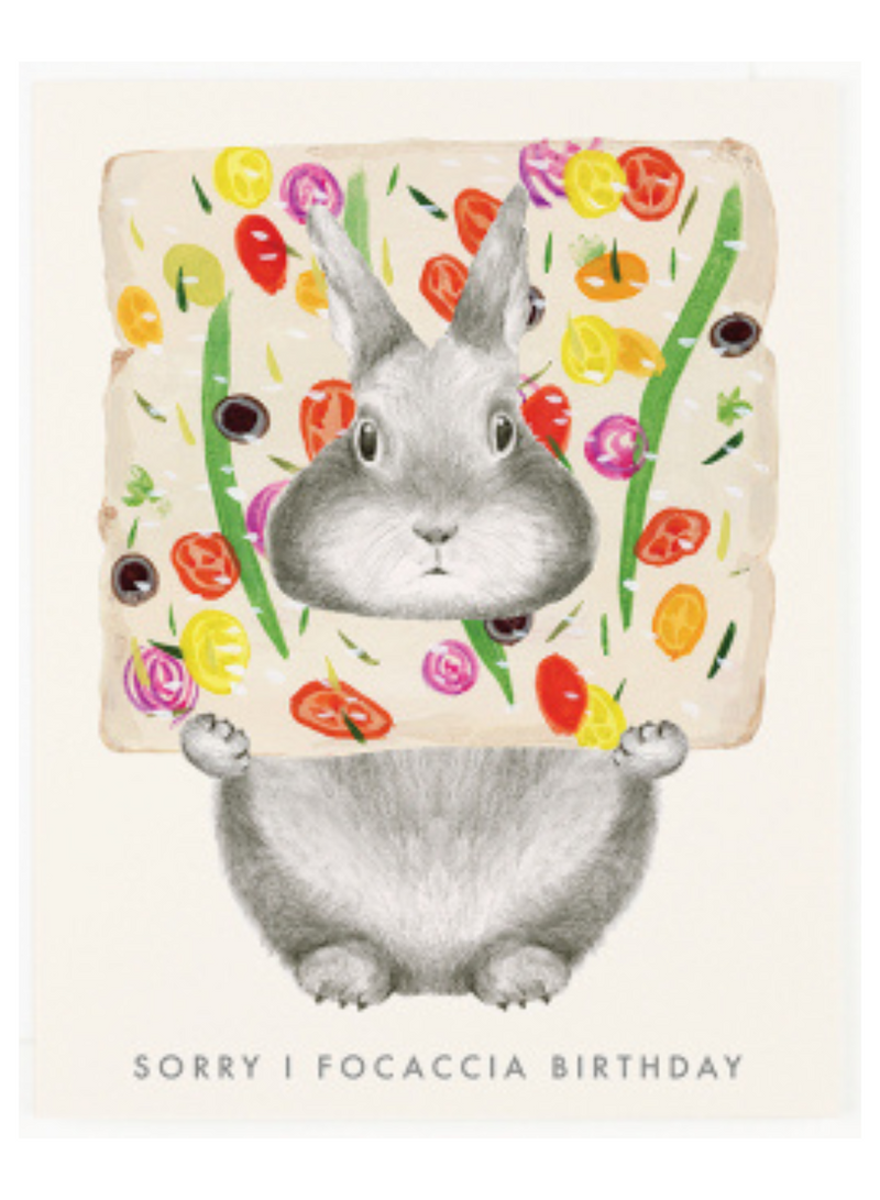 Focaccia Birthday Card