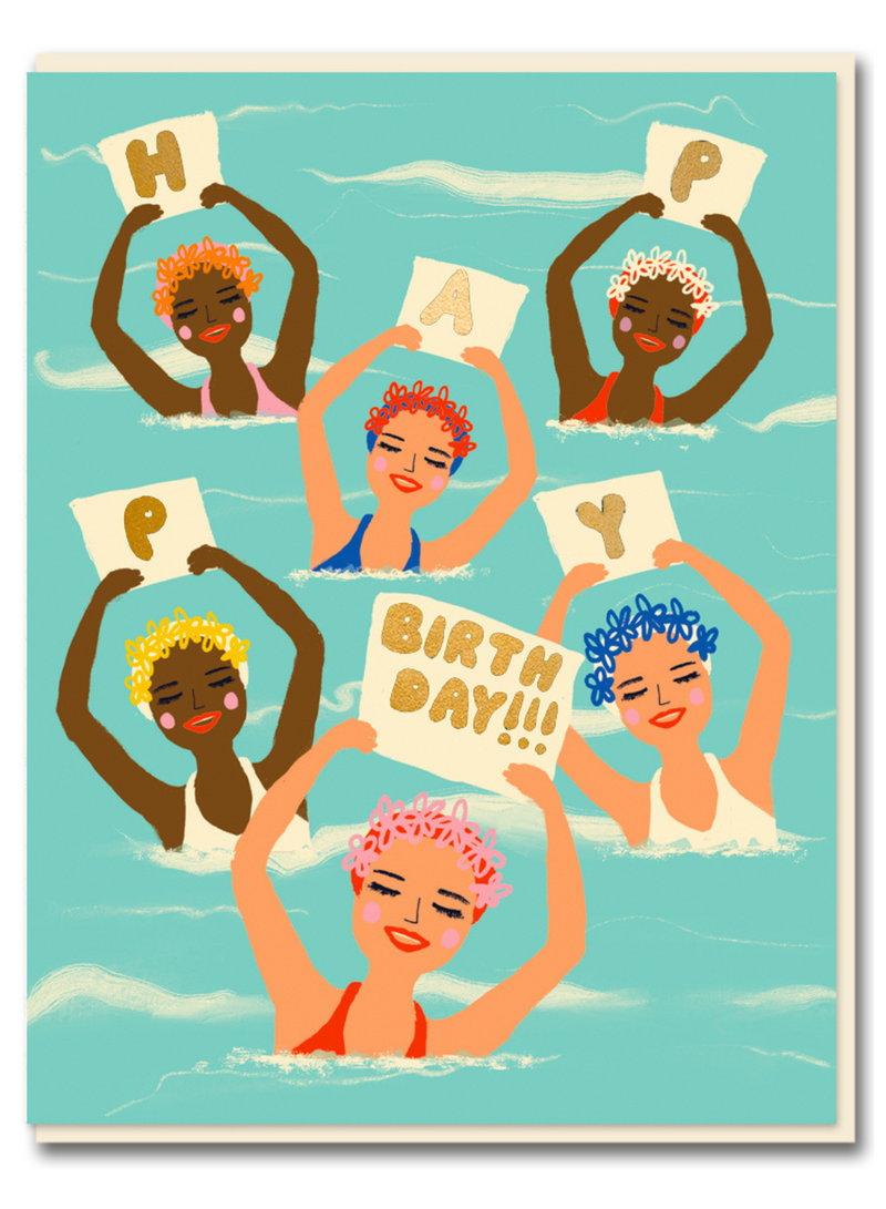 Synchronized Girls Card