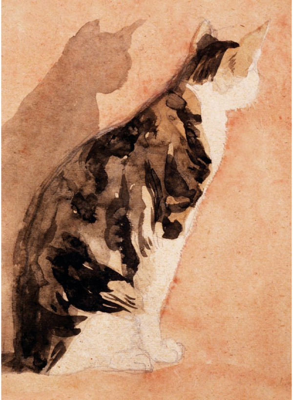 Seated Cat Card