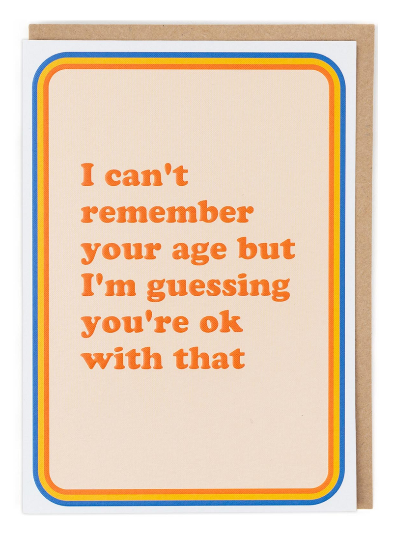 Remember Your Age Card