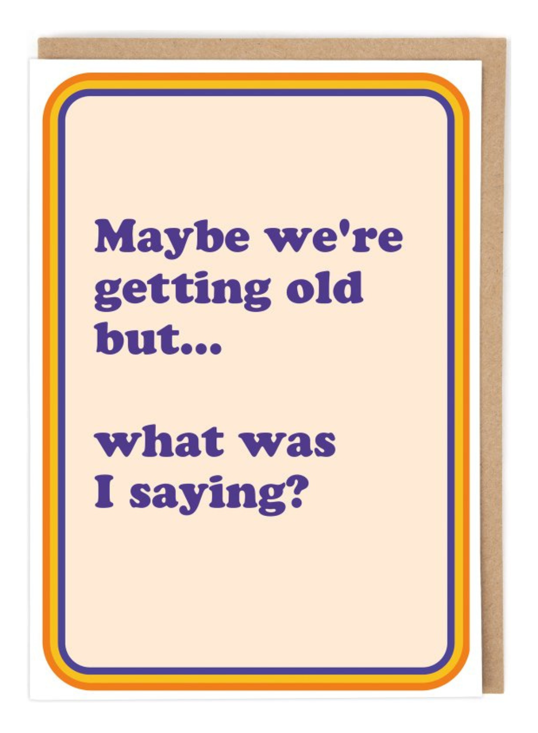 Getting Old Card – Johnny Ruth