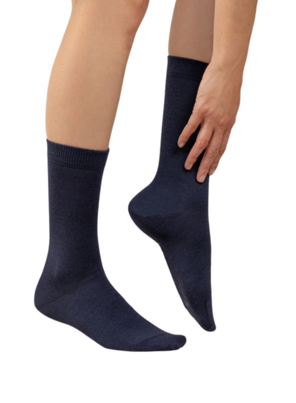Jersey Knit Wool and Silk Sock