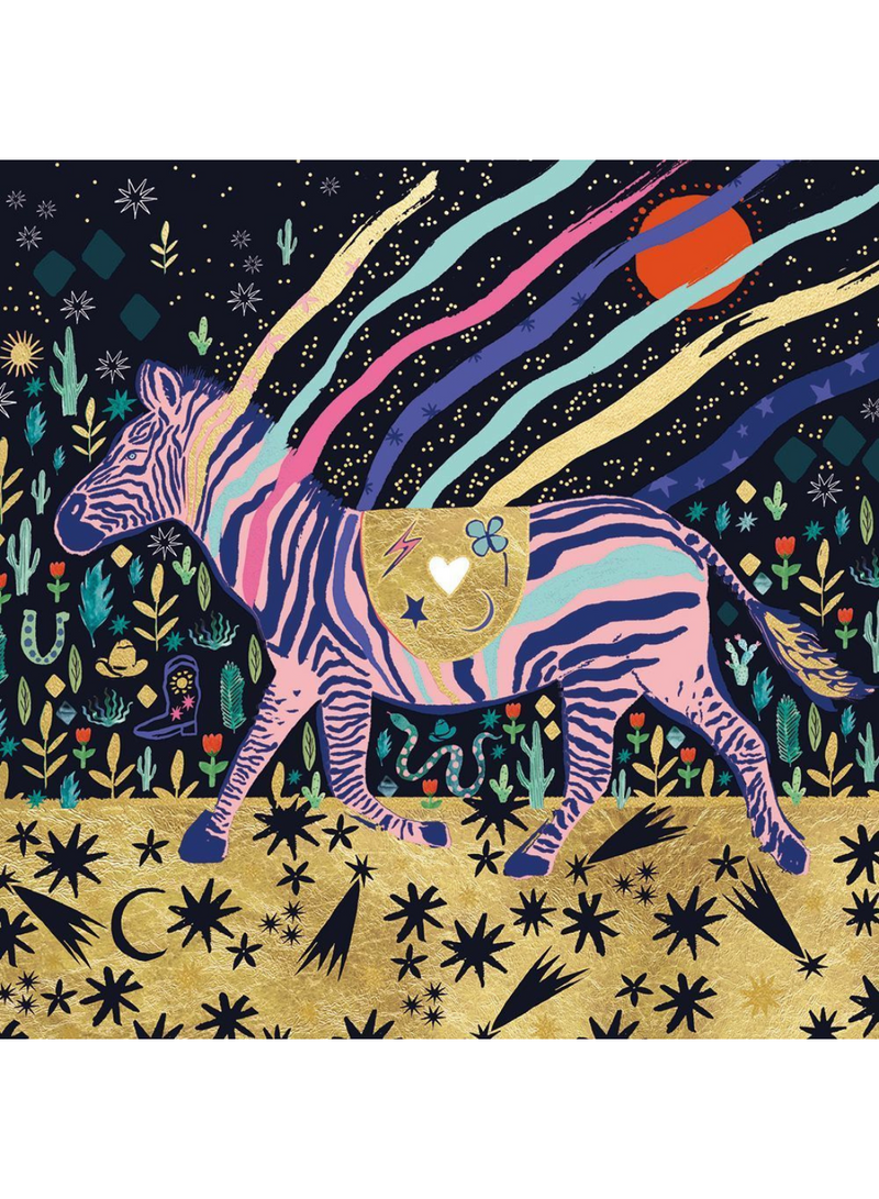 Desert Zebra Card