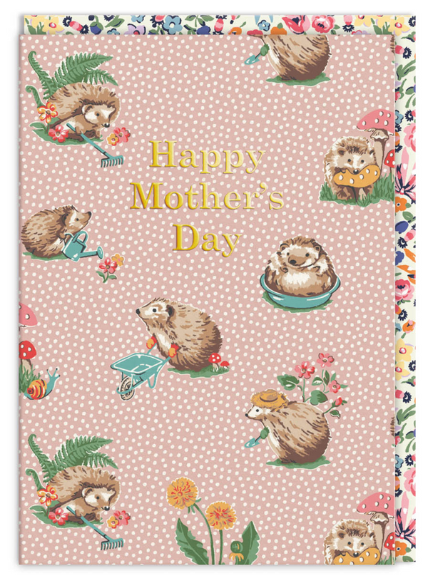 Mothers Day Hedgehogs Card