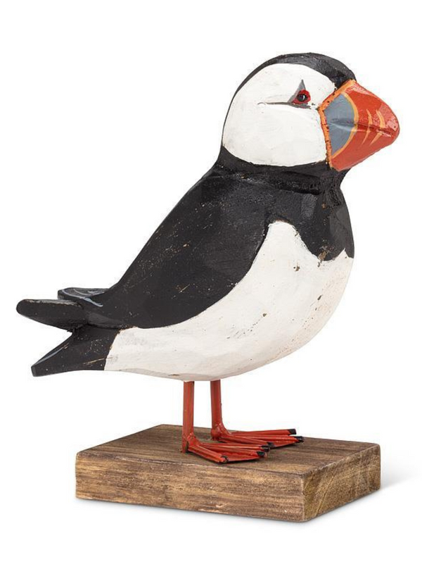 Carved Puffin on Base