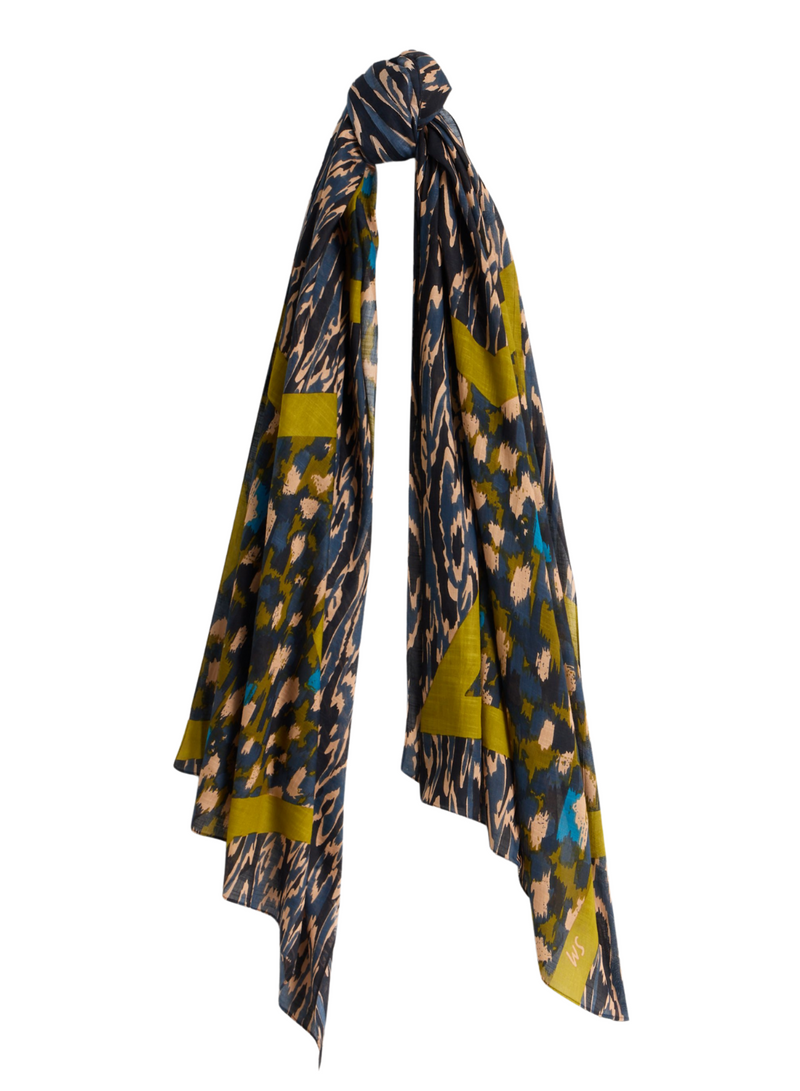Abstract Star Print Scarf