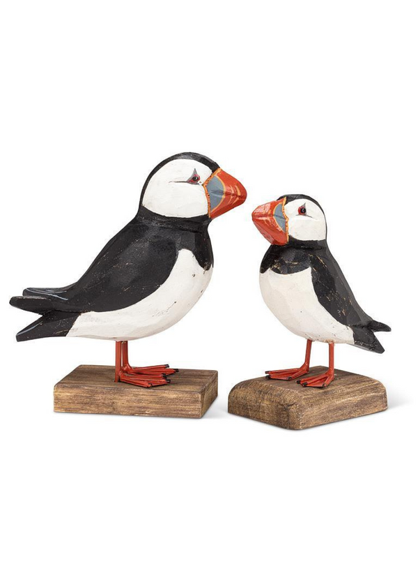 Carved Puffin on Base