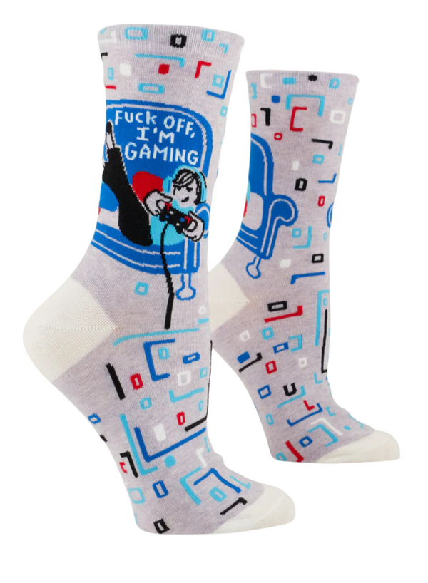 Fuck Off, I'm Gaming Crew Socks
