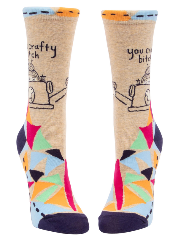 You Crafty Bitch Crew Socks