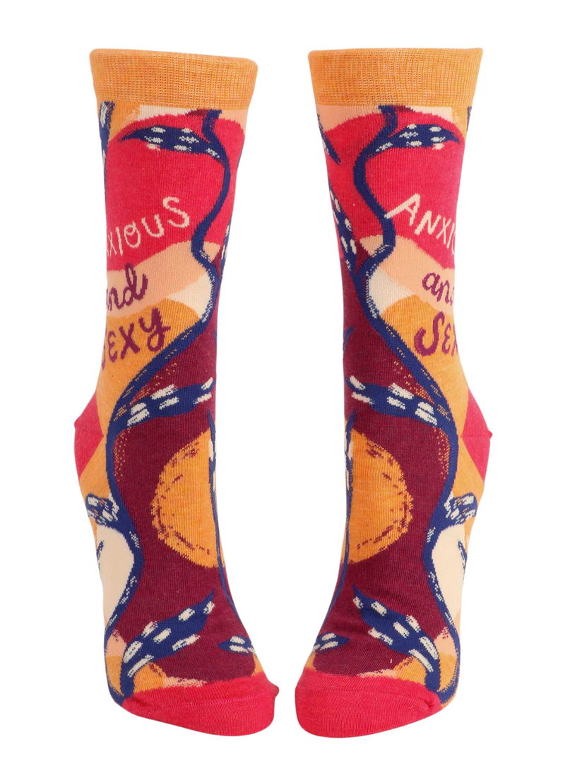 Anxious and Sexy Crew Socks