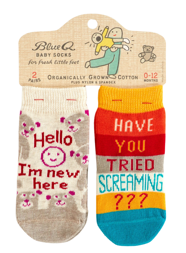 I'm New / Screaming Baby Socks