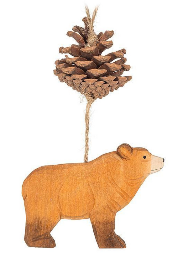 Bear and Pinecone Ornament