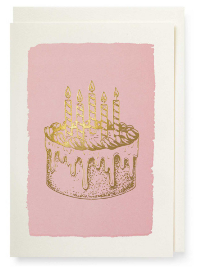Gold Cake Mini Card
