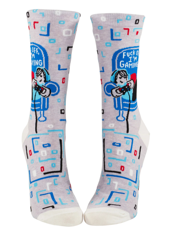 Fuck Off, I'm Gaming Crew Socks