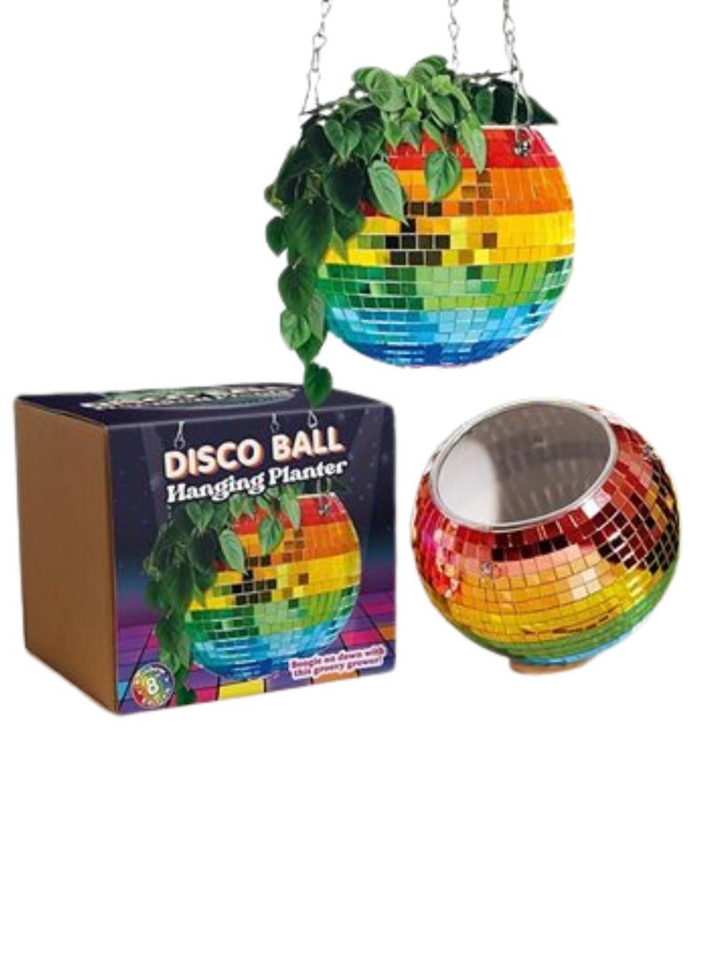 Disco Ball Hanging Planter