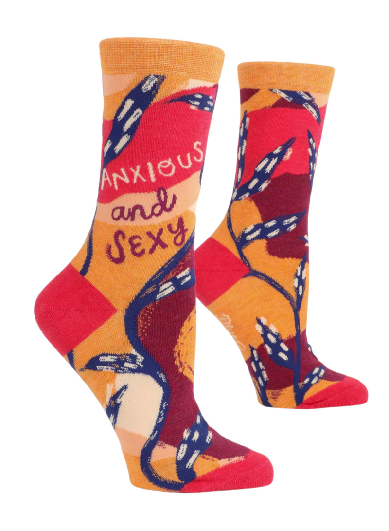 Anxious and Sexy Crew Socks