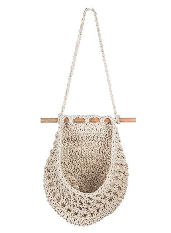 Macrame Wall Pouch Large